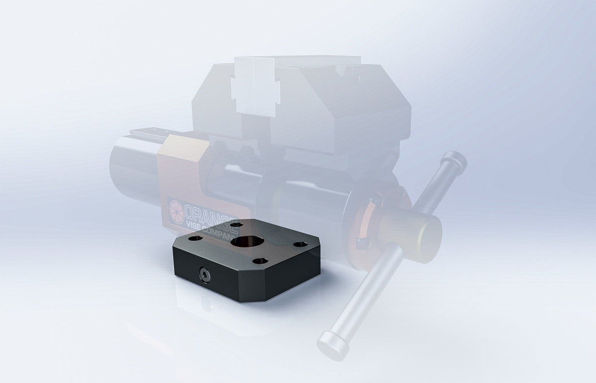 Orange Bench Vise - Swivel Base Plate